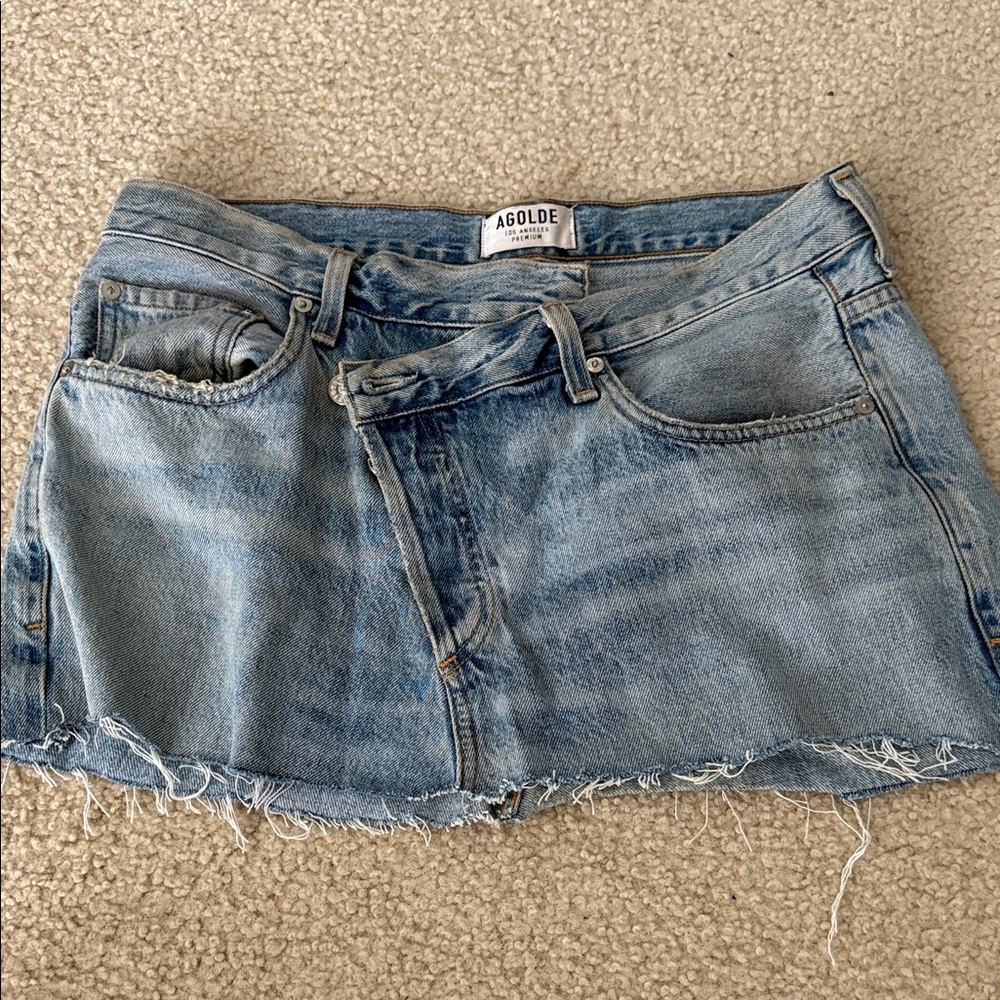 Agolde cross over skirt